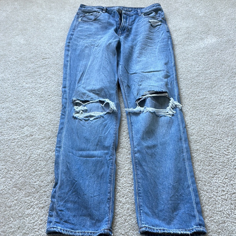 American Eagle Mom Jeans Size 12 X-Long